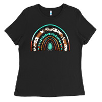 Black Western Rainbow Ladies Tee - Jasminsmagicworld