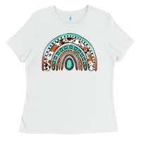 White Western Rainbow Ladies Tee - Jasminsmagicworld