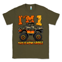 Army Green i'm one this is how i roll monster truck birthday Classic Tee - Jasminsmagicworld