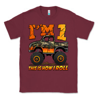 Burgundy i'm one this is how i roll monster truck birthday Classic Tee - Jasminsmagicworld