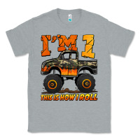 Heather Grey i'm one this is how i roll monster truck birthday Classic Tee - Jasminsmagicworld