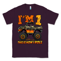Plum i'm one this is how i roll monster truck birthday Classic Tee - Jasminsmagicworld