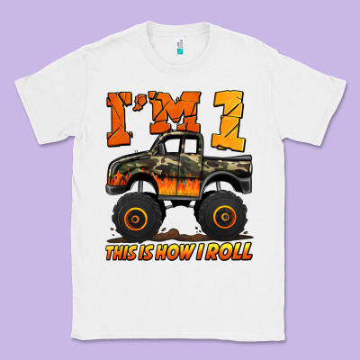 I'm One This Is How I Roll Monster Truck Birthday Classic Tee Designed By Jasminsmagicworld
