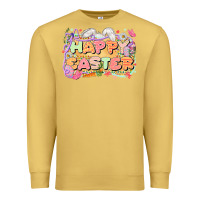 Antique Gold Happy Easter Premium Sweatshirt - LillyAllenDesigns
