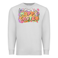 Dove Grey Happy Easter Premium Sweatshirt - LillyAllenDesigns
