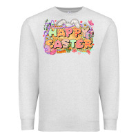 Oatmeal Heather Happy Easter Premium Sweatshirt - LillyAllenDesigns