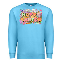 Ocean Blue Happy Easter Premium Sweatshirt - LillyAllenDesigns