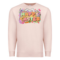 Pale Pink Happy Easter Premium Sweatshirt - LillyAllenDesigns