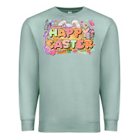 Seafoam Happy Easter Premium Sweatshirt - LillyAllenDesigns