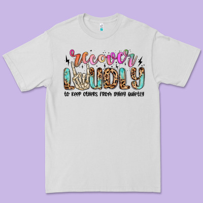 Recover Loudly To Keep Others From Dying Quietly M Premium Tee Designed By Maliassmallbusiness