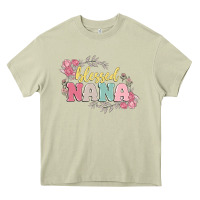 Mossy blessed nana Heavy Core Tee - MaliasSmallBusiness