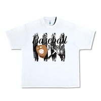 White Baseball Mama Urban Heavy Tee - Bettercallsaul