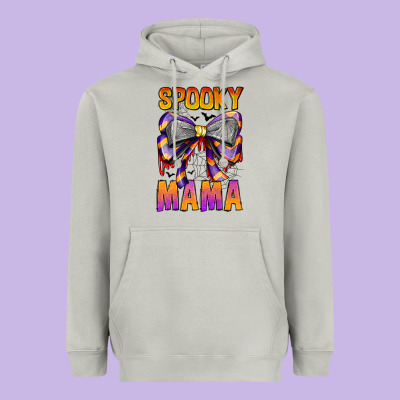 Spooky Mama Heavyweight Hoodie Designed By Cowhidedigitalart