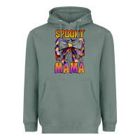 Sage Spooky Mama Heavyweight Hoodie - CowhideDigitalArt