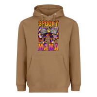 Toasted Coconut Spooky Mama Heavyweight Hoodie - CowhideDigitalArt