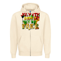 Sandshell July 4th didn't set me free Zipper Hoodie - FaDigitalArtStudio