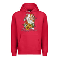 Cardinal happy easter with bunny and sunflowers Premium Hoodie - RanaPortraitStore