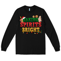 Black Baking spirits bright Long Sleeve Tee - NancyCooperArtShop