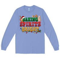 Colony Blue Baking spirits bright Long Sleeve Tee - NancyCooperArtShop