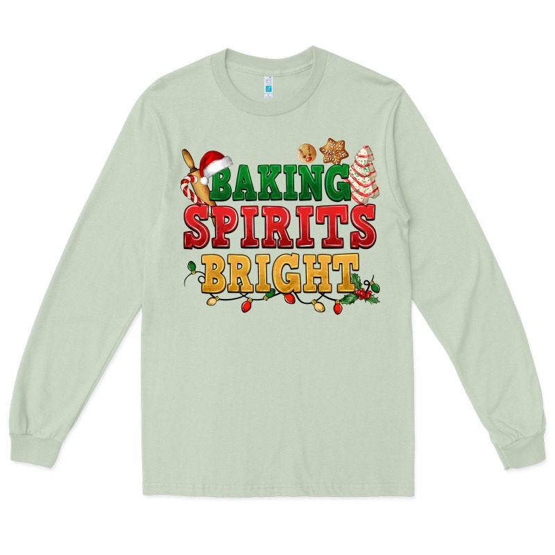 Baking Spirits Bright Long Sleeve Tee by NancyCooperArtShop | Teevron