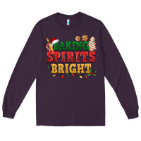 Plum Baking spirits bright Long Sleeve Tee - NancyCooperArtShop