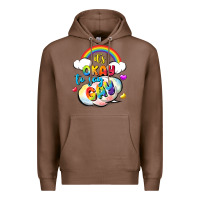 Chestnut its okay to say gay pride Premium Hoodie - FaDigitalArtStudio