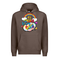Coffee its okay to say gay pride Premium Hoodie - FaDigitalArtStudio