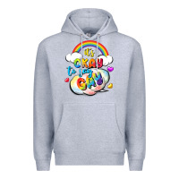 Heather Grey its okay to say gay pride Premium Hoodie - FaDigitalArtStudio