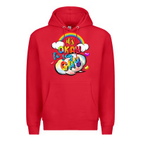 Red its okay to say gay pride Premium Hoodie - FaDigitalArtStudio