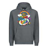 Rock its okay to say gay pride Premium Hoodie - FaDigitalArtStudio