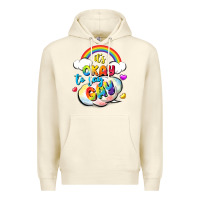 Sandshell its okay to say gay pride Premium Hoodie - FaDigitalArtStudio