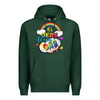 Sports Green its okay to say gay pride Premium Hoodie - FaDigitalArtStudio