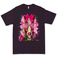 Plum valentines day horse with sunglasses Premium Tee - NancyCooperArtShop