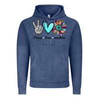 Vintage Denim Peace Love Sunshine Vintage Hoodie - Bettercallsaul
