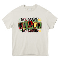 Cream no sugar black no cream Heavy Core Tee - MaliasSmallBusiness