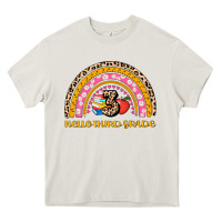 Cream back to school rainbow hello third grade Heavy Core Tee - AdoDesignShop