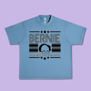 Bernie Against The Machine Urban Heavy Tee Designed By Bettercallsaul
