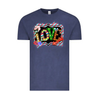 Vintage Denim love frame digital valentines day Vintage Tee - Bettercallsaul