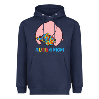 Navy autism awareness autism mom Heavyweight Hoodie - CowhideDigitalArt