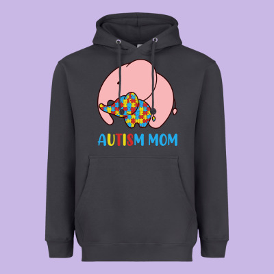 Autism Awareness Autism Mom Heavyweight Hoodie Designed By Cowhidedigitalart
