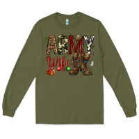Army Green Christmas Army wife Long Sleeve Tee - NancyCooperArtShop