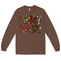 Chestnut Christmas Army wife Long Sleeve Tee - NancyCooperArtShop