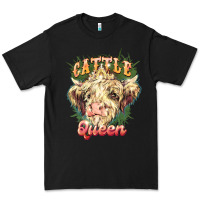 Black cattle queen Premium Tee - NancyCooperArtShop