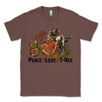 Chestnut Peace Love T Rex Classic Tee - LillyAllenDesigns