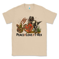 Mushroom Peace Love T Rex Classic Tee - LillyAllenDesigns