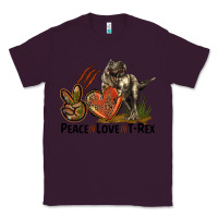 Plum Peace Love T Rex Classic Tee - LillyAllenDesigns