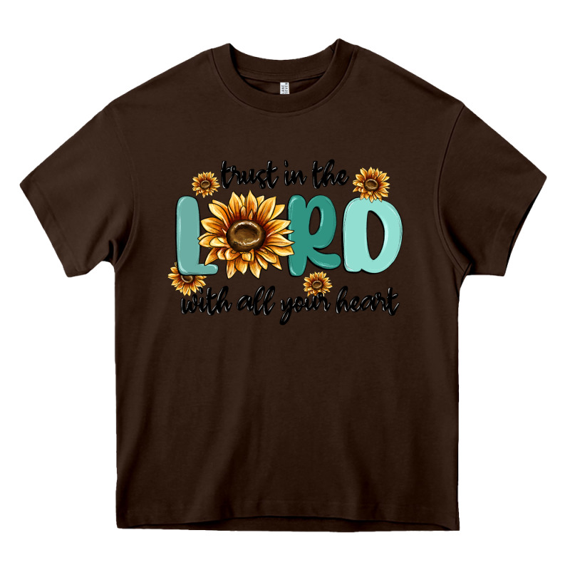 Trust In The Lord With All Your Heart Heavy Core Tee by MaliasSmallBusiness | Teevron
