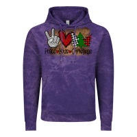 Cloud Purple Peace Love Christmas Vintage Hoodie - Bettercallsaul