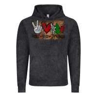 Vintage Black Peace Love Christmas Vintage Hoodie - Bettercallsaul