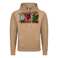 Vintage Coffee Peace Love Christmas Vintage Hoodie - Bettercallsaul